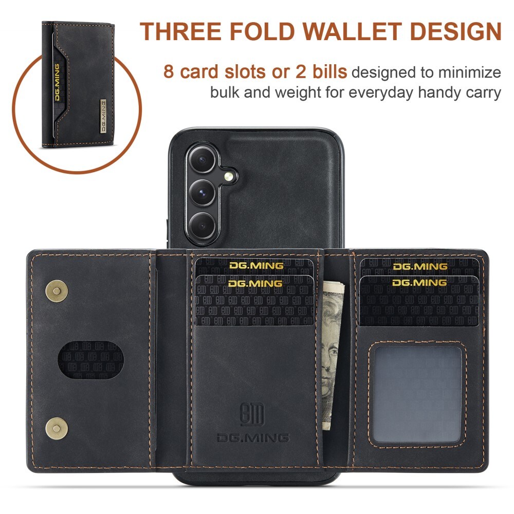 Samsung Galaxy A14 Magnetic Card Slot Case Black