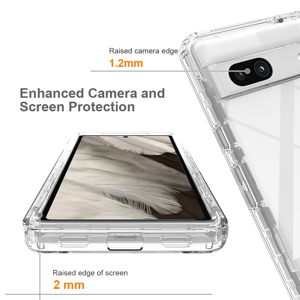 Google Pixel 7a Full Protection Case Transparent