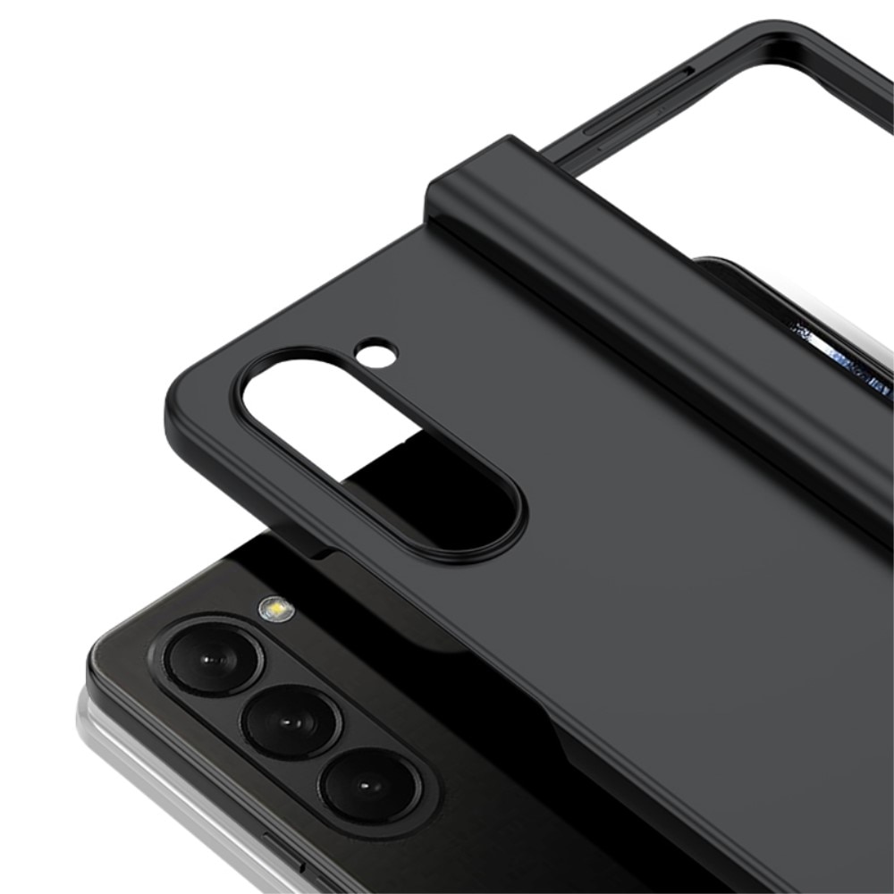 Samsung Galaxy Z Fold 5 Rubberized Hard Case Hinge Protection Black