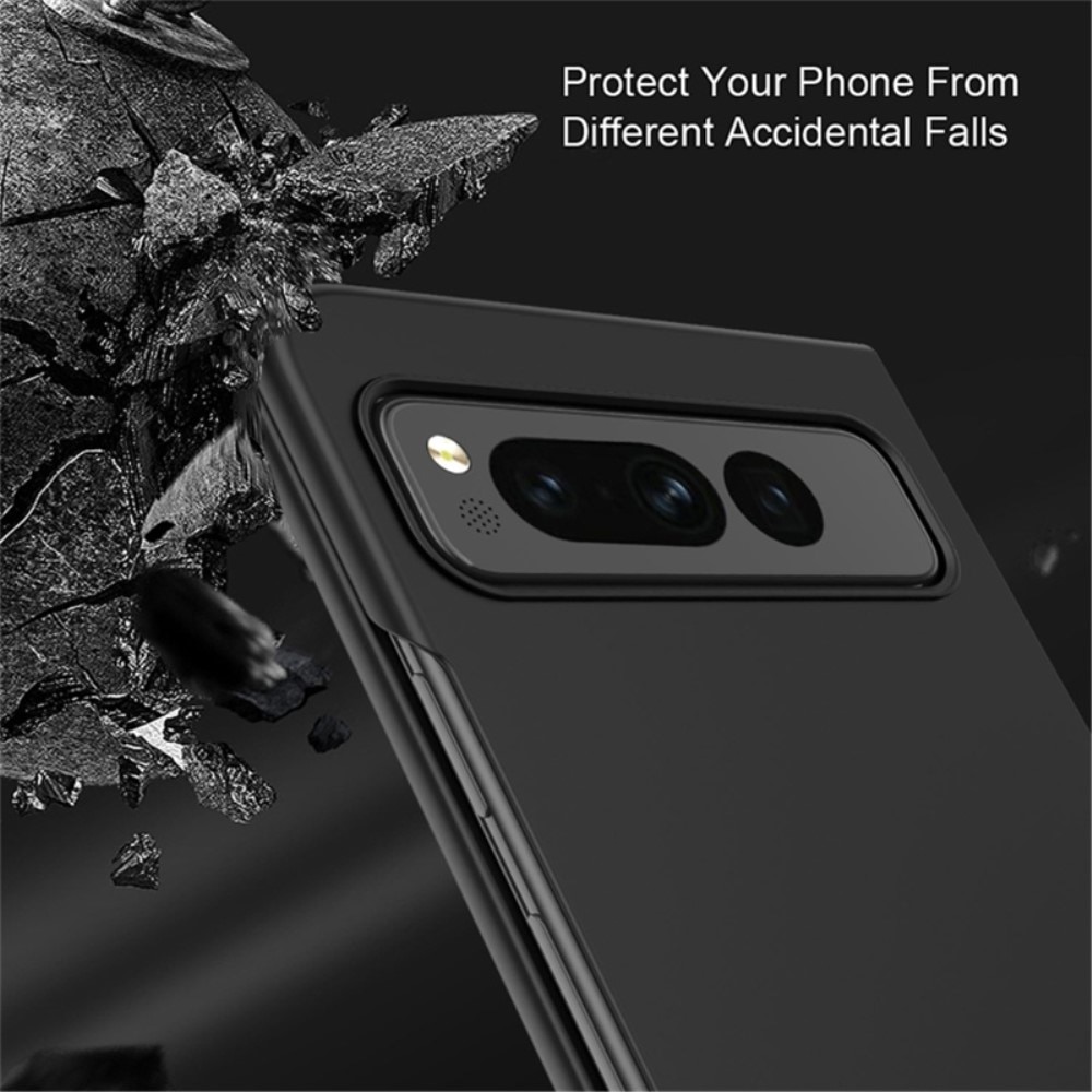 Google Pixel Fold Rubberized Hard Case Black