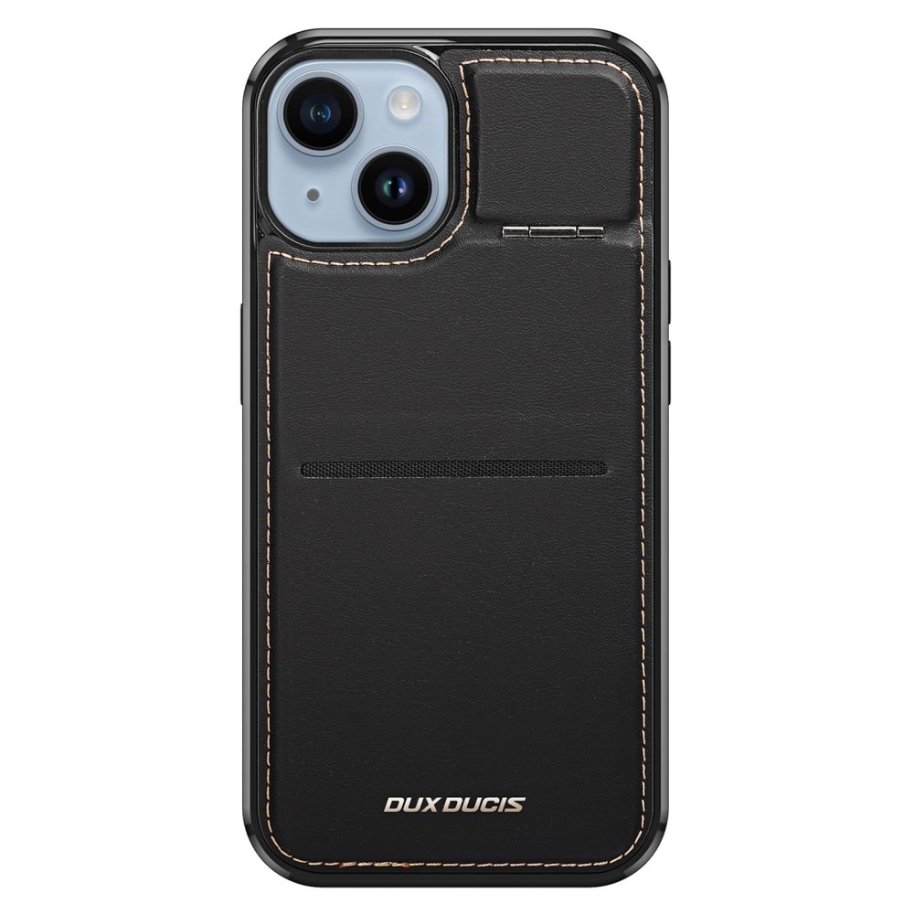iPhone 14 Rafi Series RFID MagSafe Wallet Stand Case Black