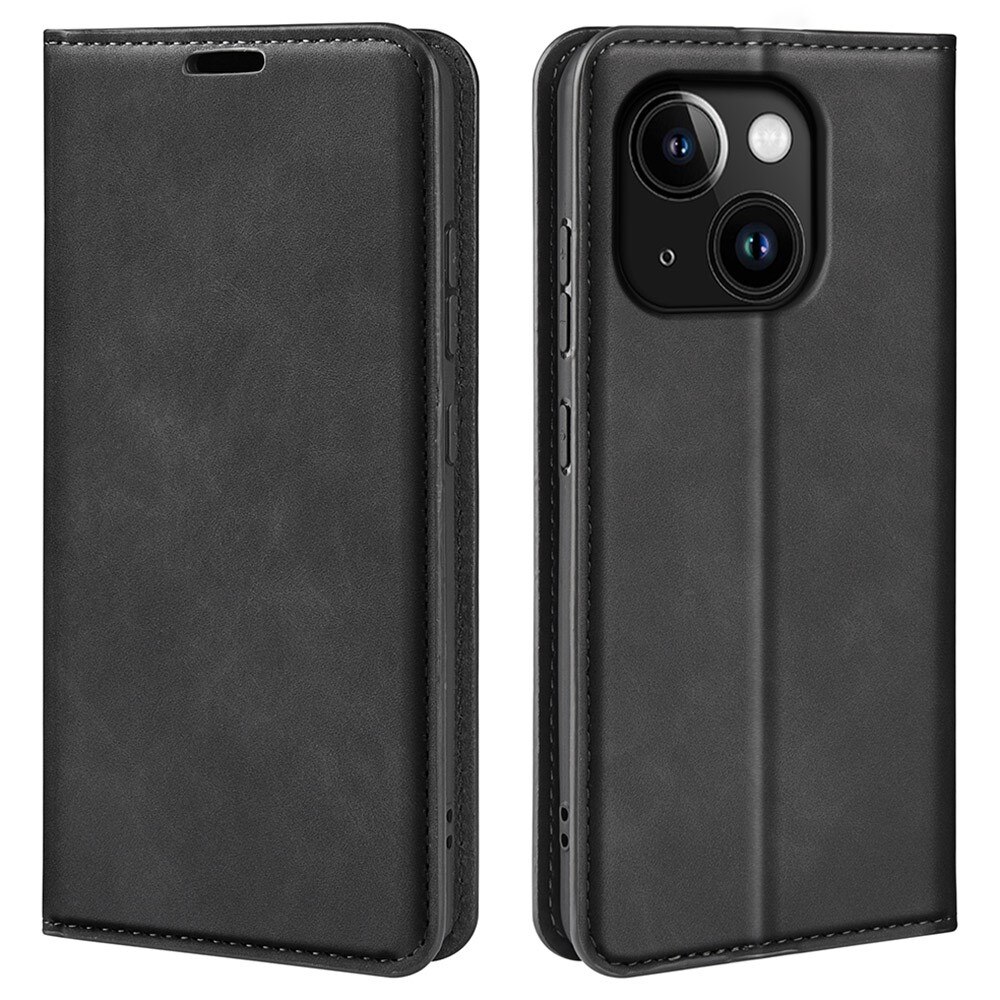 iPhone 15 Slim Wallet Case Black