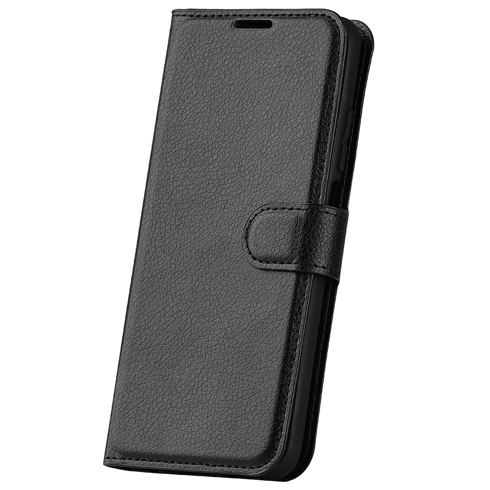 iPhone 15 Wallet Book Cover Black