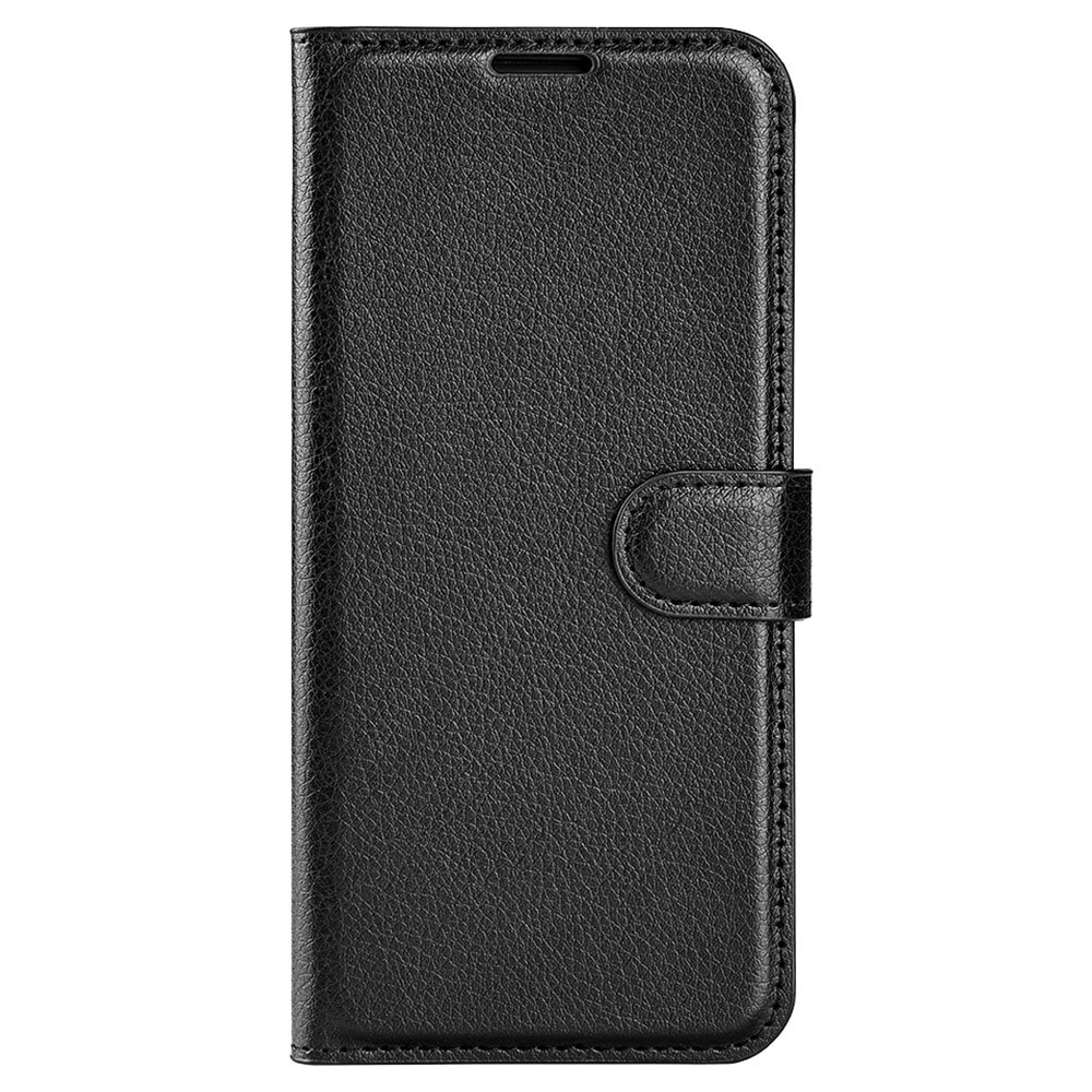 iPhone 15 Pro Wallet Book Cover Black