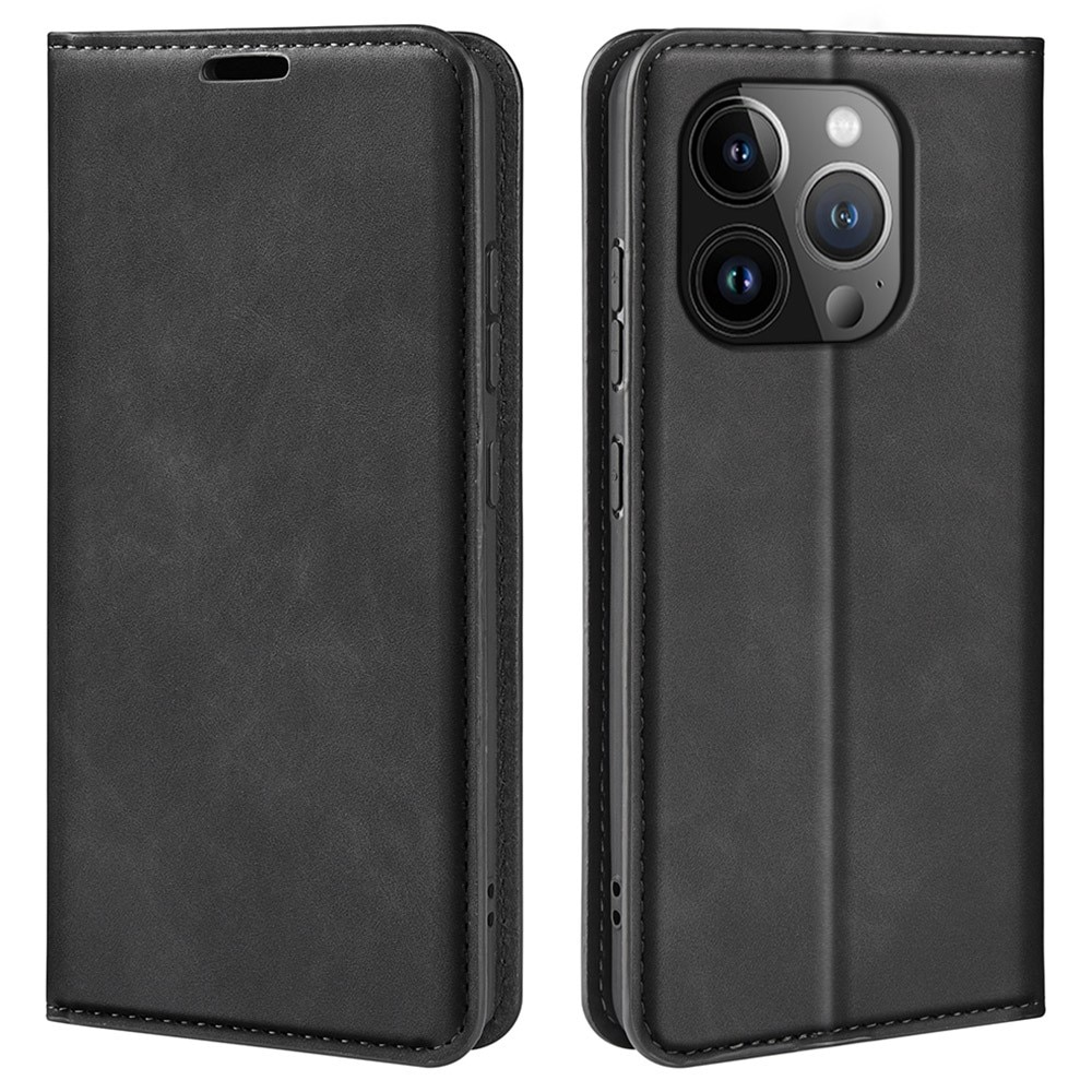 iPhone 15 Pro Slim Wallet Case Black