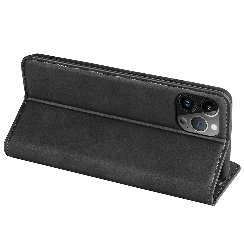 iPhone 15 Pro Slim Wallet Case Black