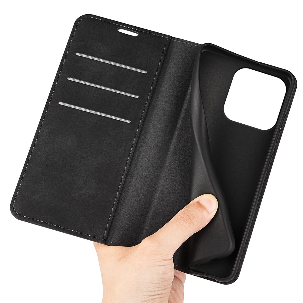 iPhone 15 Pro Slim Wallet Case Black