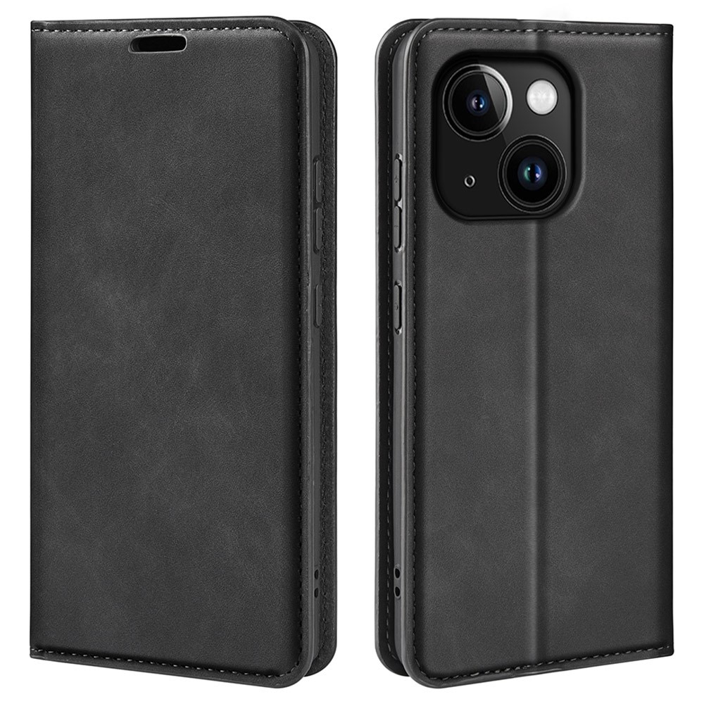 iPhone 15 Plus Slim Wallet Case Black