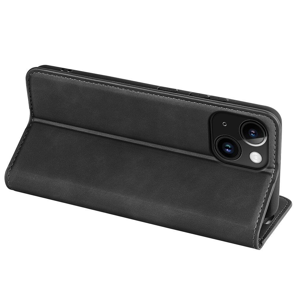 iPhone 15 Plus Slim Wallet Case Black