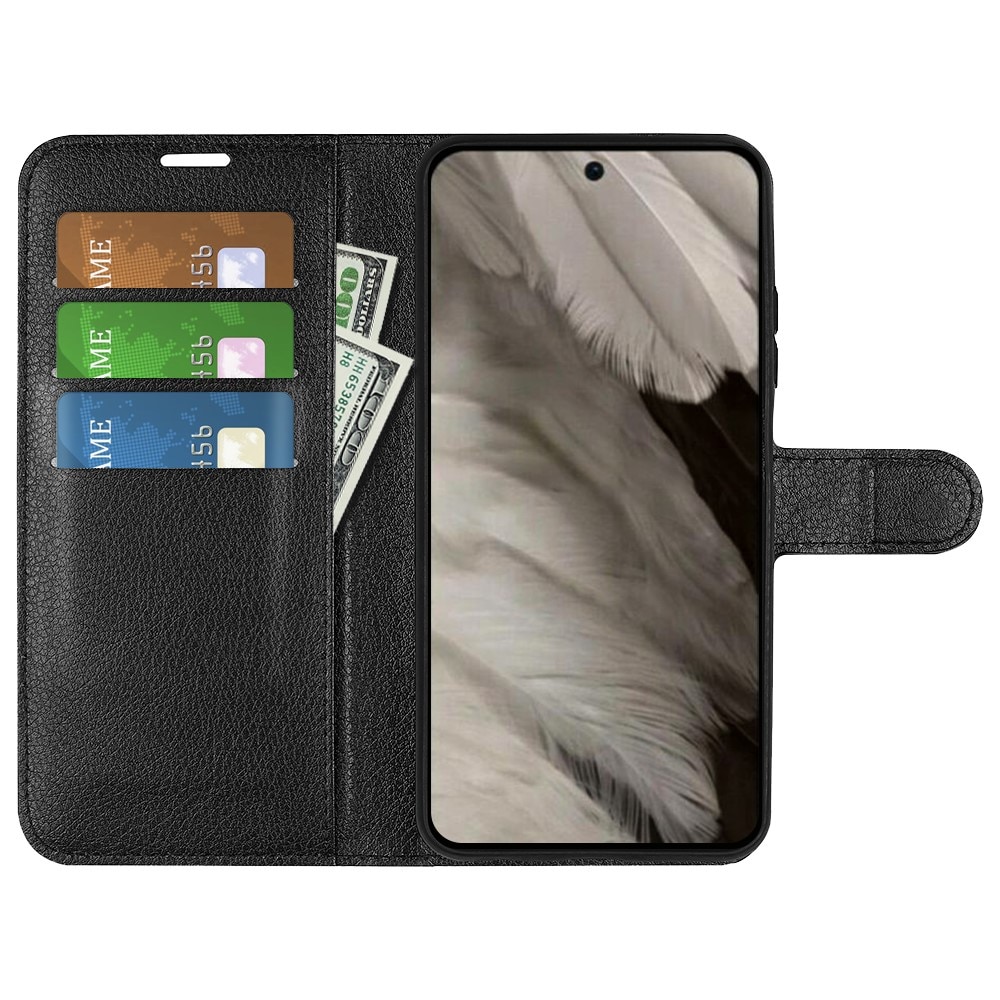 Google Pixel 8 Pro Wallet Book Cover Black