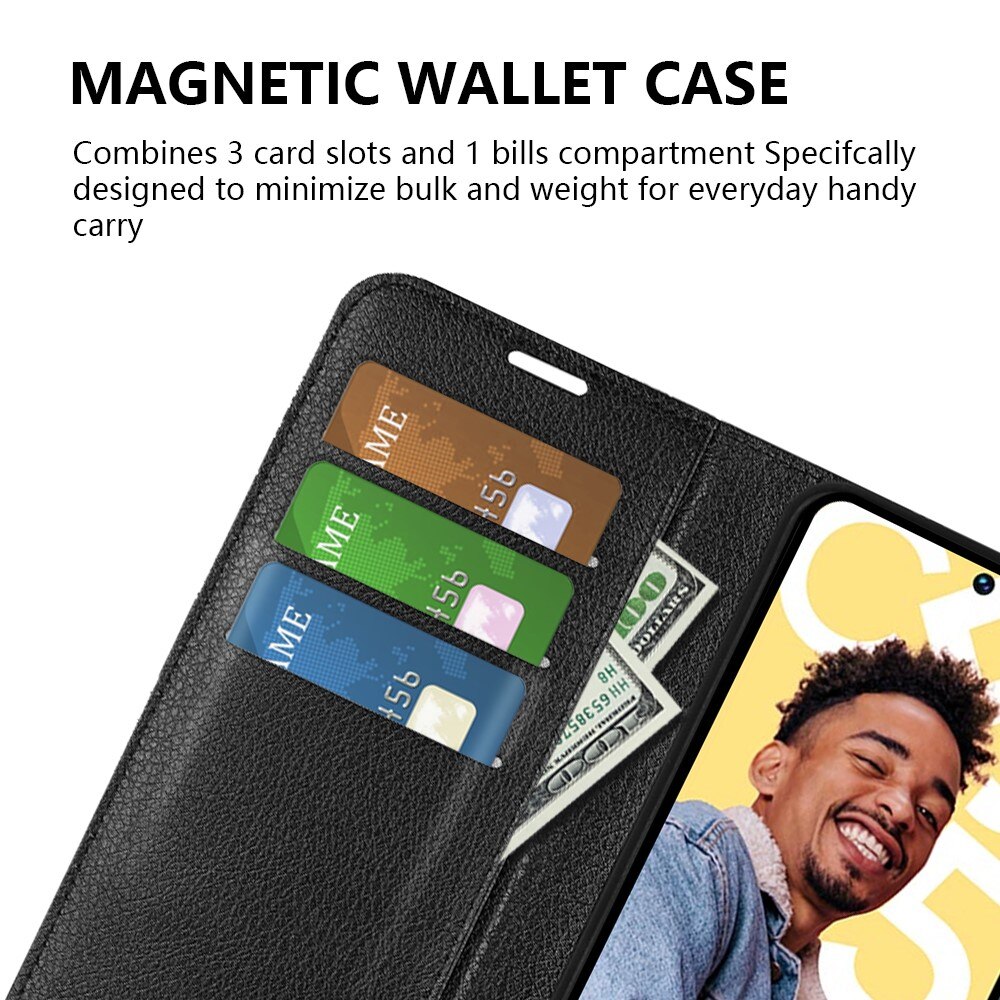 Google Pixel 8 Wallet Book Cover Black