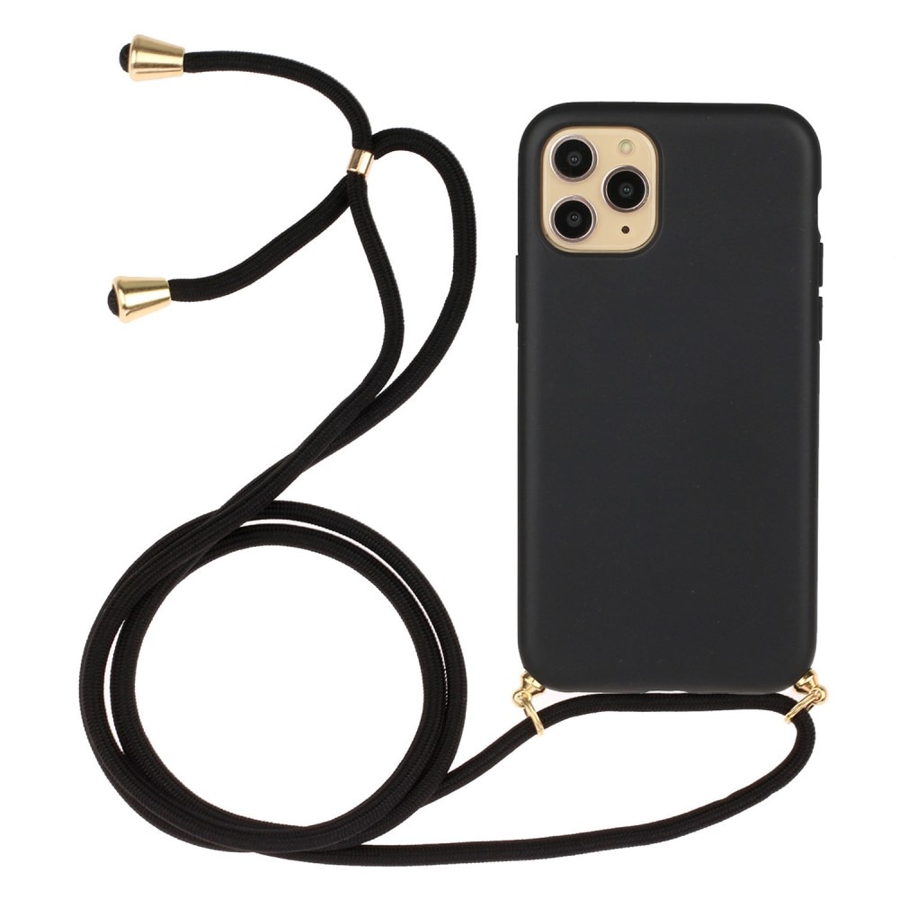 iPhone 15 Pro Cover Neck Strap Black