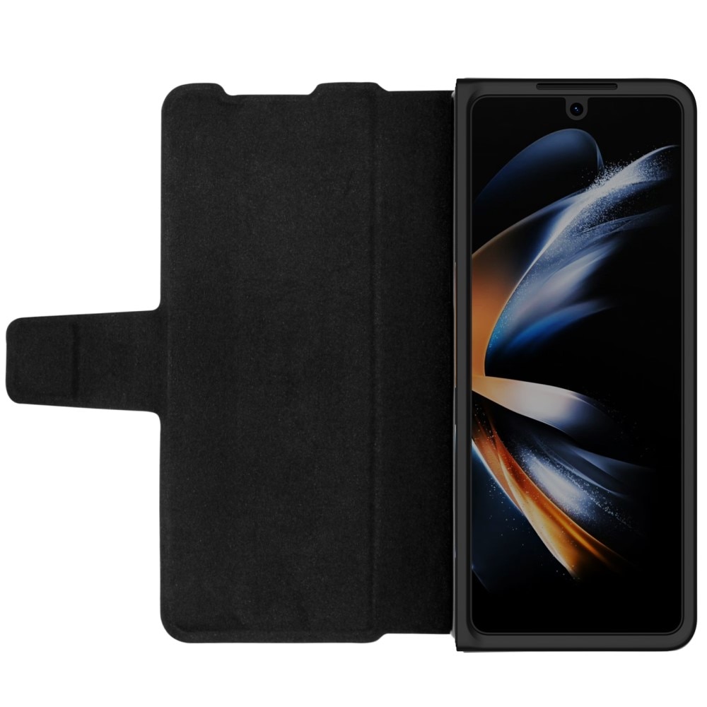 Samsung Galaxy Z Fold 5 Leather Case with Pen Slot Black
