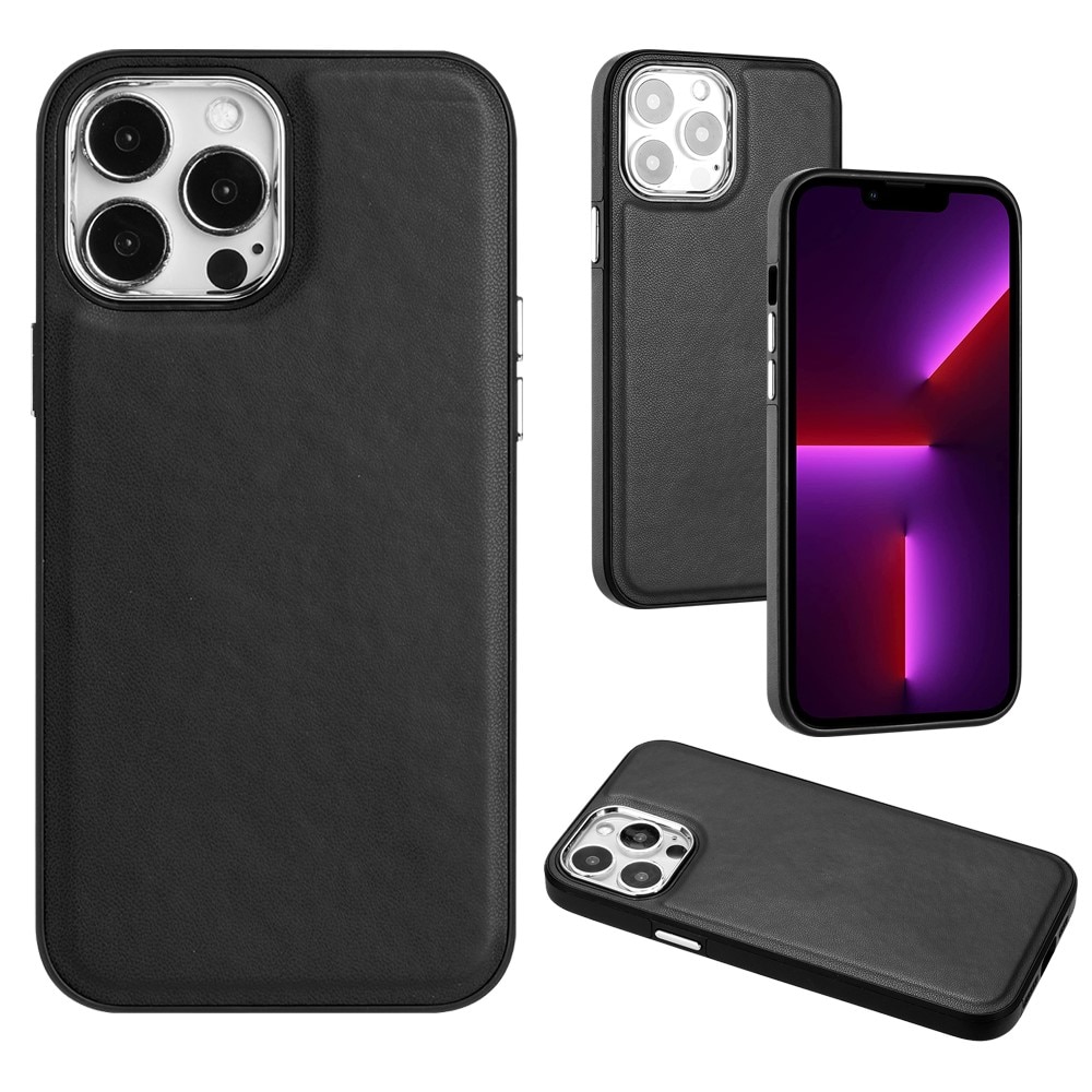 iPhone 13 Pro Leather Case Black