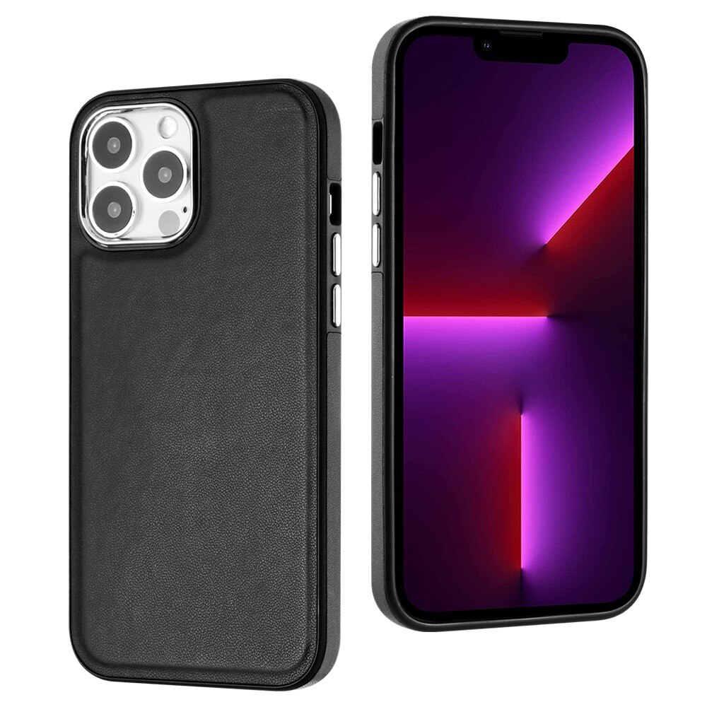 iPhone 13 Pro Leather Case Black