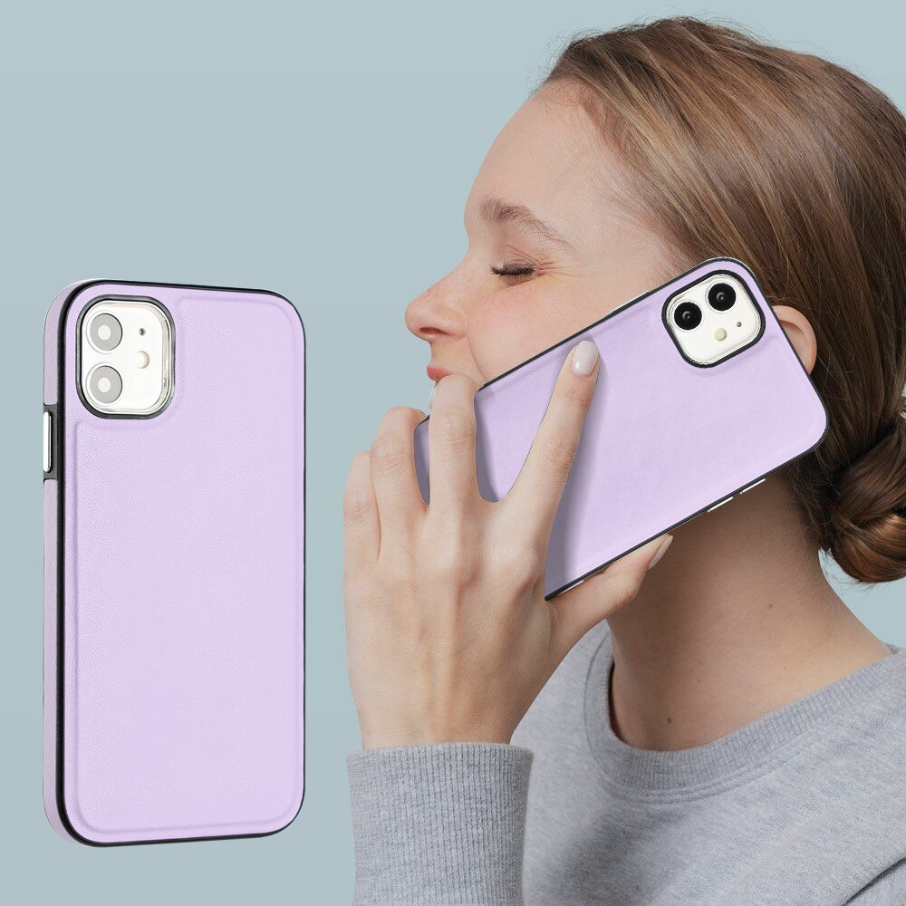 iPhone 11 Leather Case Purple