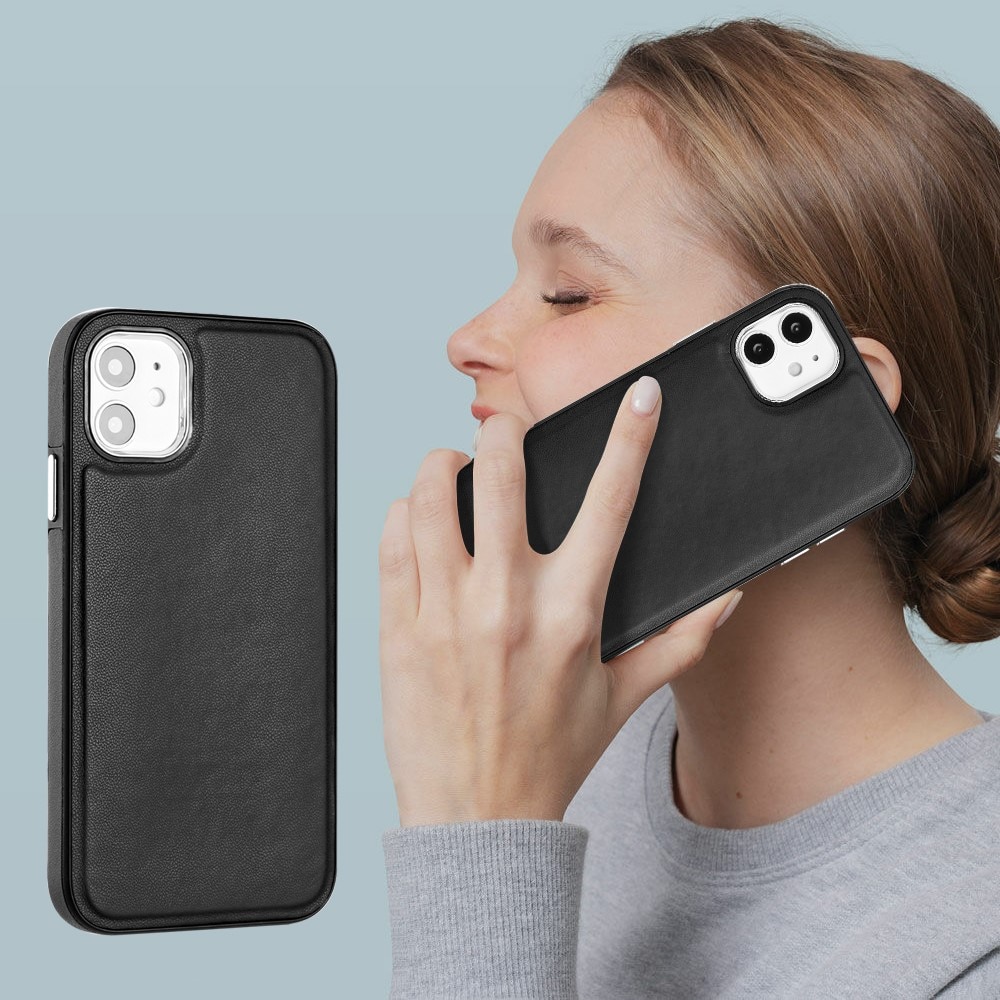 iPhone 11 Leather Case Black