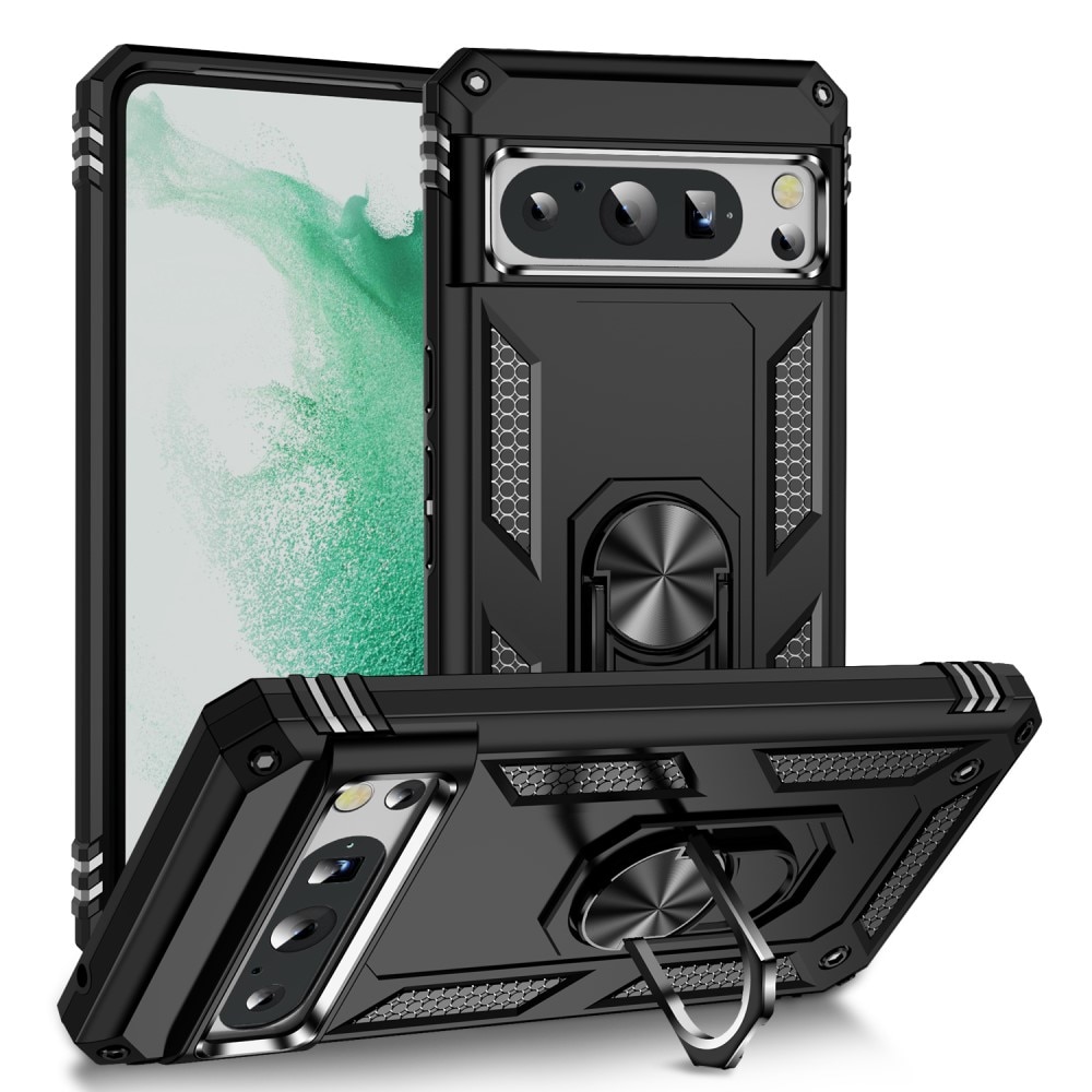 Google Pixel 8 Pro Hybrid Case Tech Ring Black