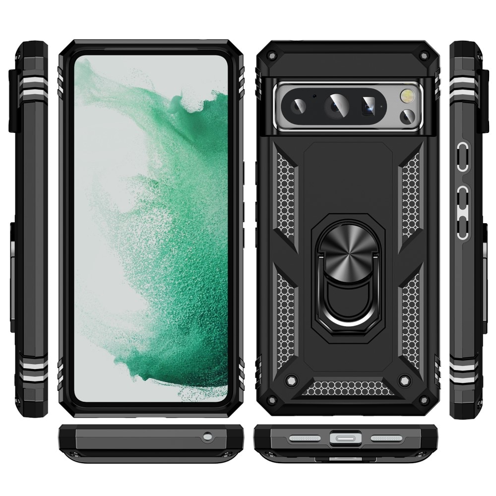 Google Pixel 8 Pro Hybrid Case Tech Ring Black