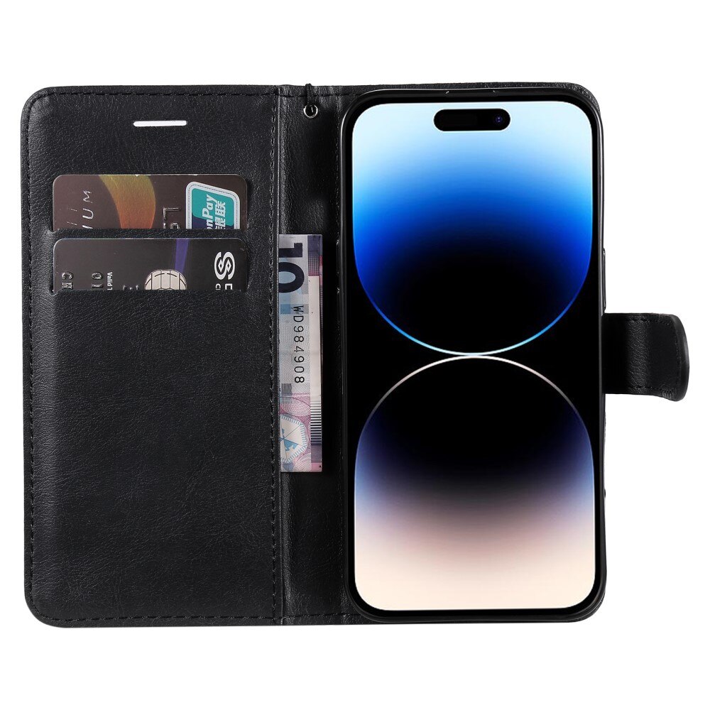 iPhone 15 Pro Wallet Case Black