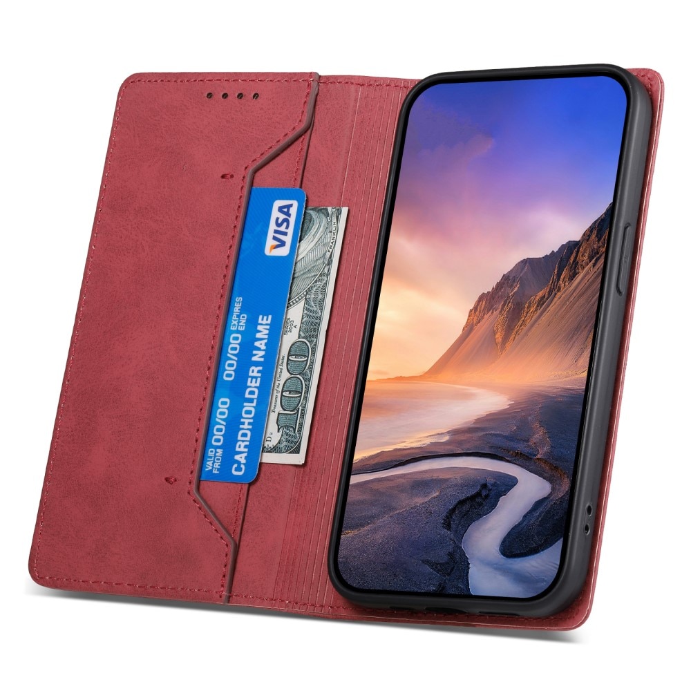 Google Pixel 8 Slim Wallet Case RFID Red