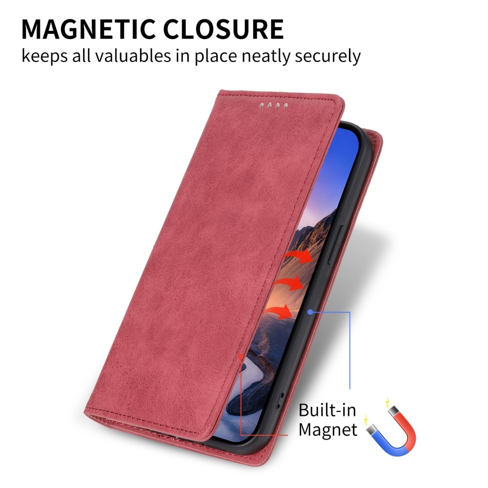 Google Pixel 8 Slim Wallet Case RFID Red