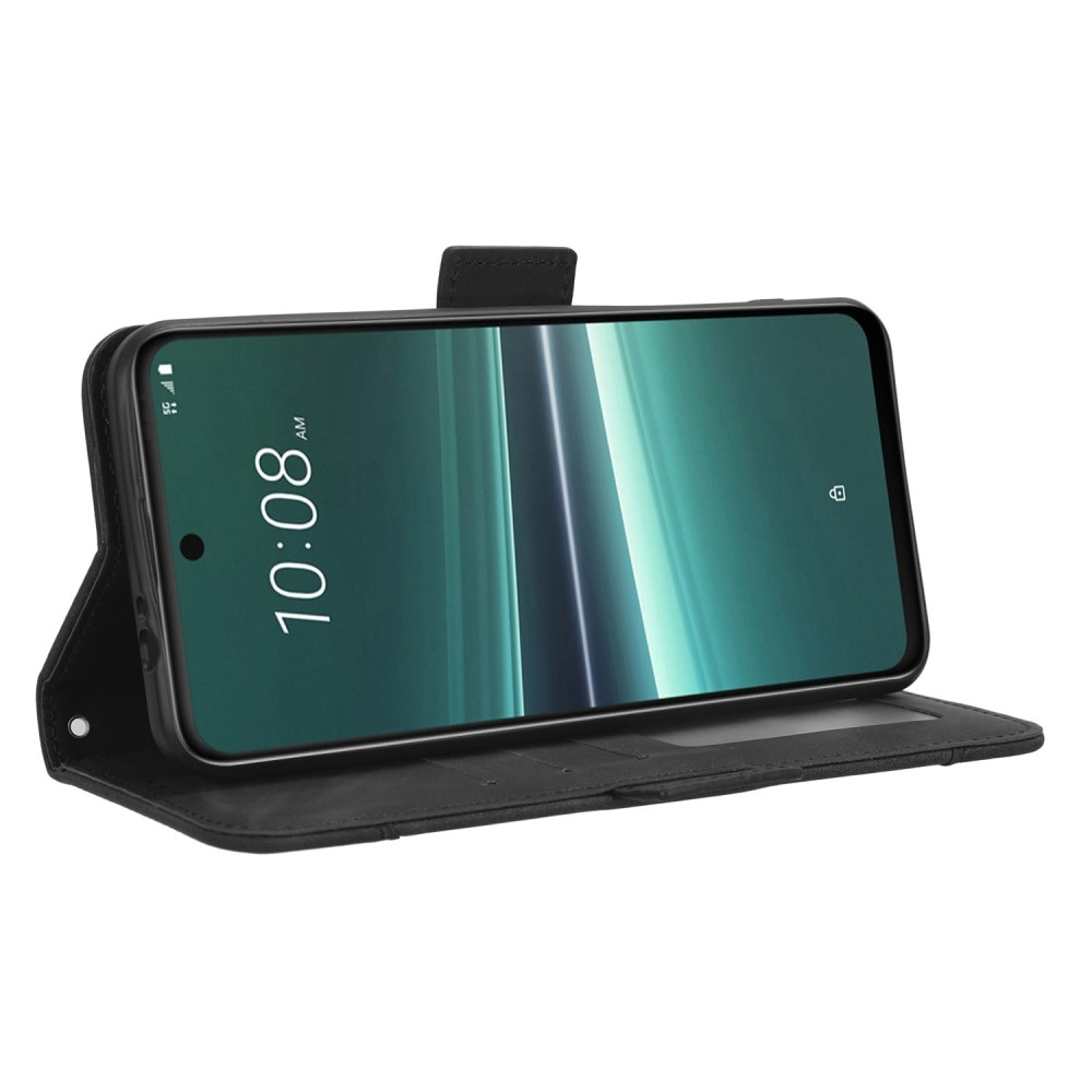 HTC U23 Pro Multi Wallet Case Black