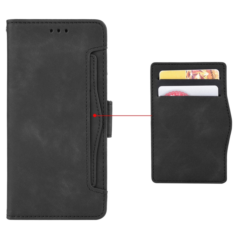 HTC U23 Pro Multi Wallet Case Black