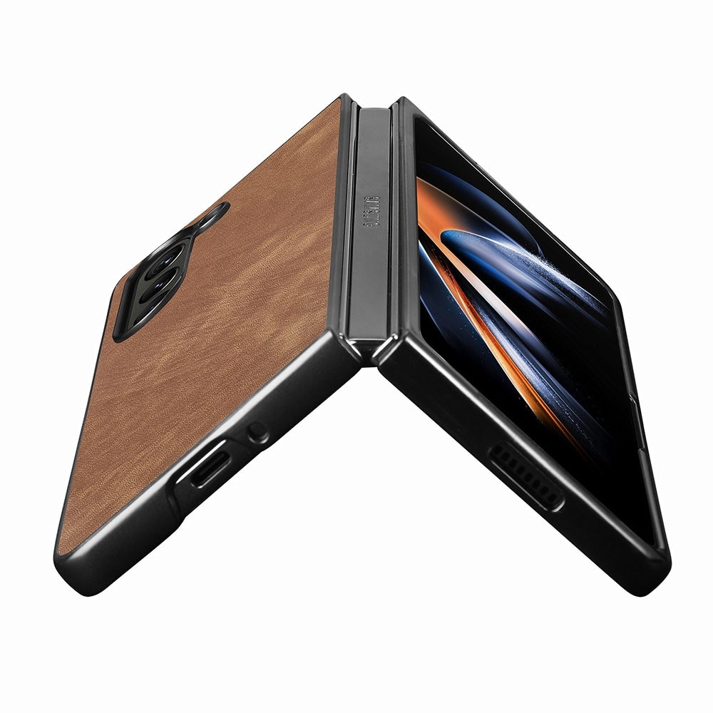 Samsung Galaxy Z Fold 5 Leather Case Brown