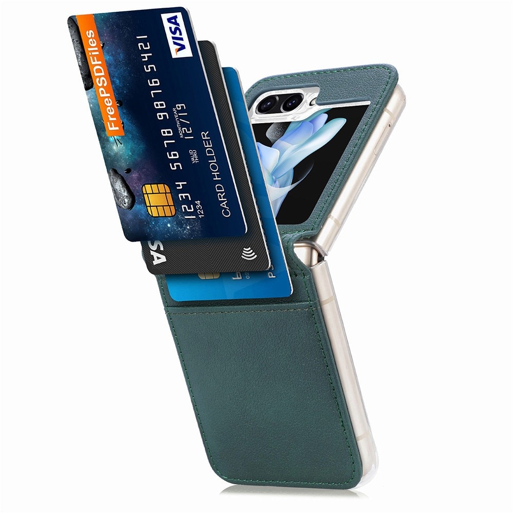 Samsung Galaxy Z Flip 5 Slim Card Wallet Green