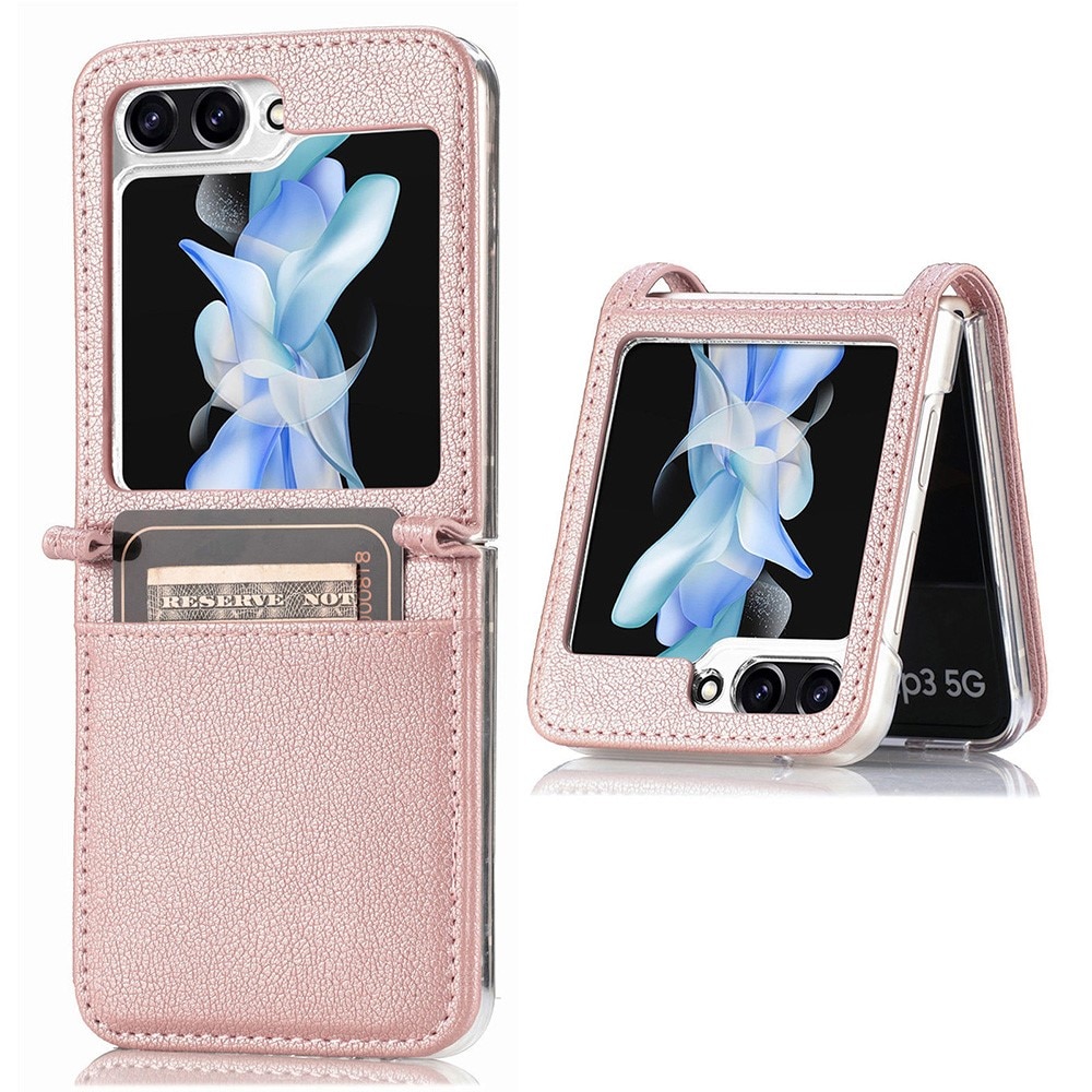 Samsung Galaxy Z Flip 5 Slim Card Wallet Pink