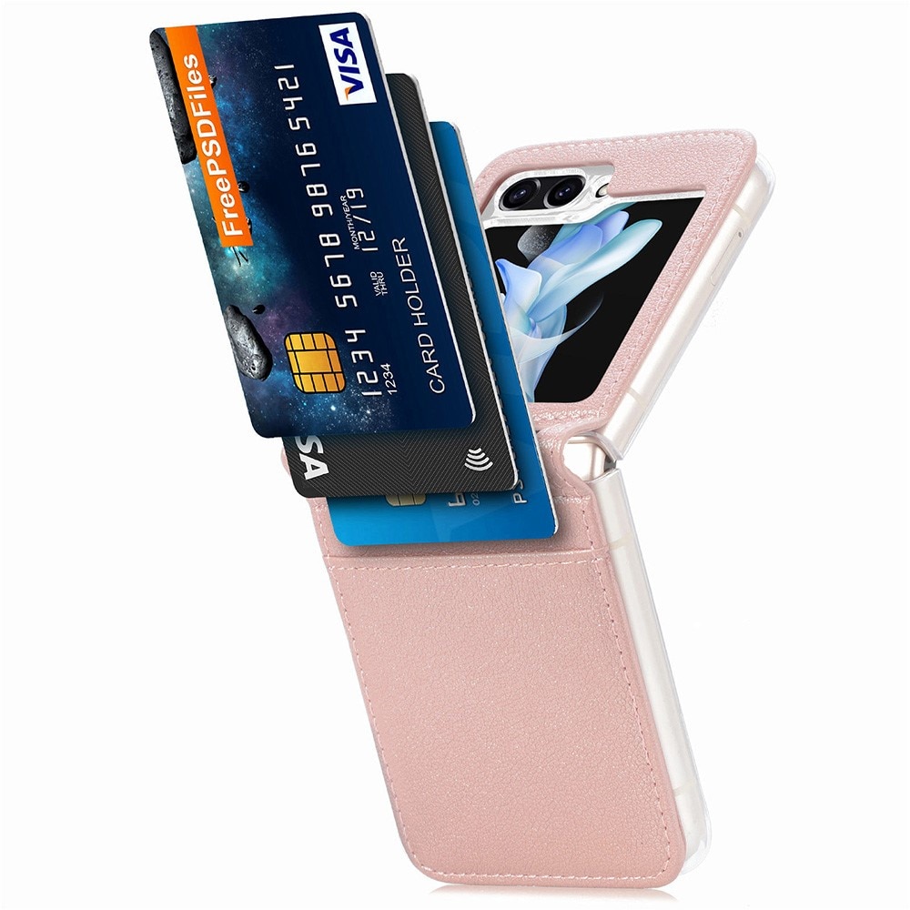 Samsung Galaxy Z Flip 5 Slim Card Wallet Pink