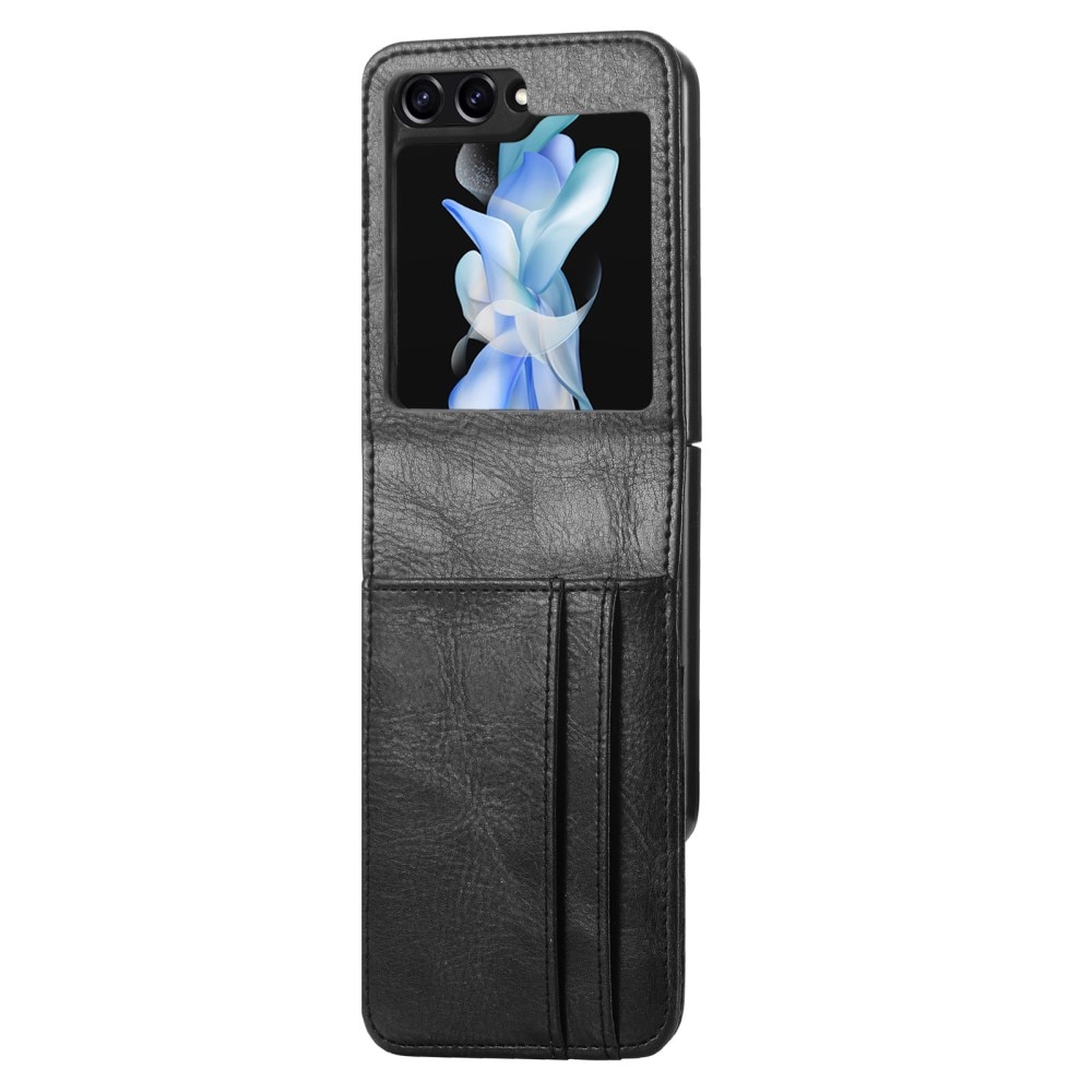Samsung Galaxy Z Flip 5 Wallet Book Cover Black