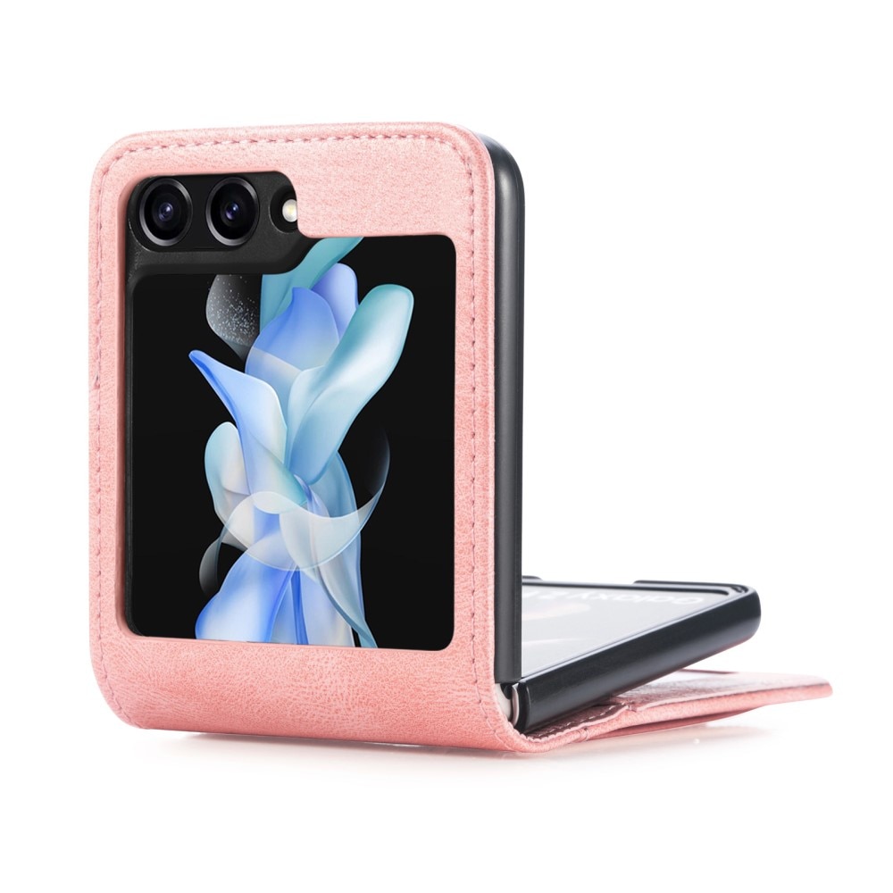 Samsung Galaxy Z Flip 5 Wallet Book Cover Pink