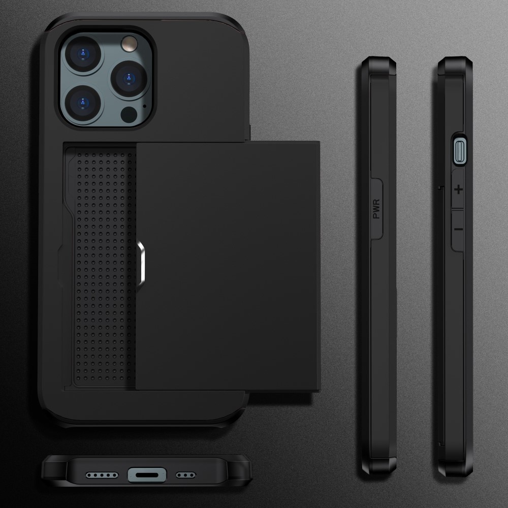 iPhone 15 Pro Max Card Slot Case Black