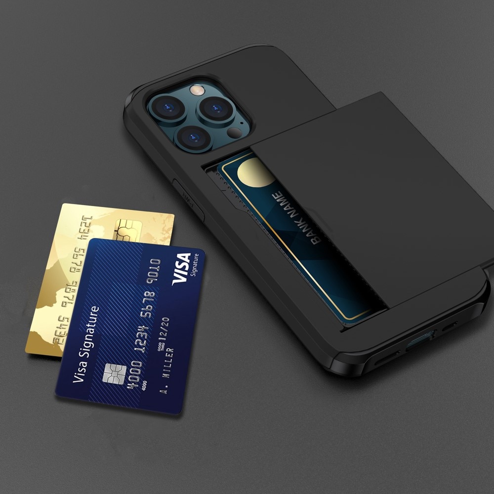 iPhone 15 Pro Max Card Slot Case Black