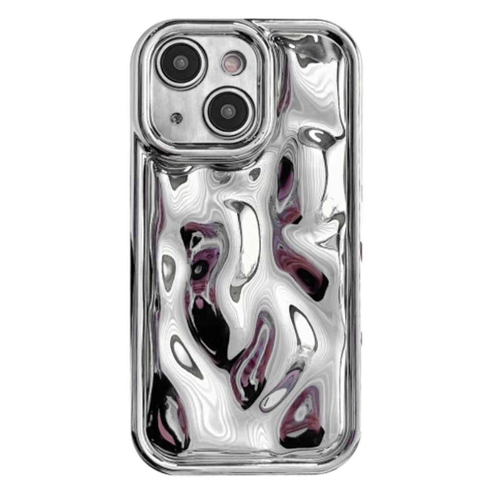iPhone 14 Wavy TPU Case Silver
