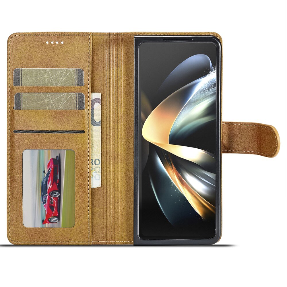 Samsung Galaxy Z Fold 5 Wallet Case Cognac