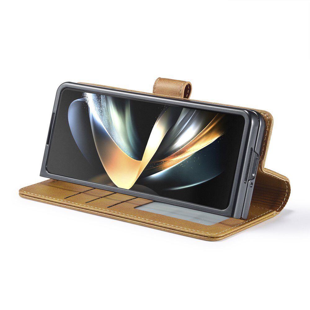 Samsung Galaxy Z Fold 5 Wallet Case Cognac