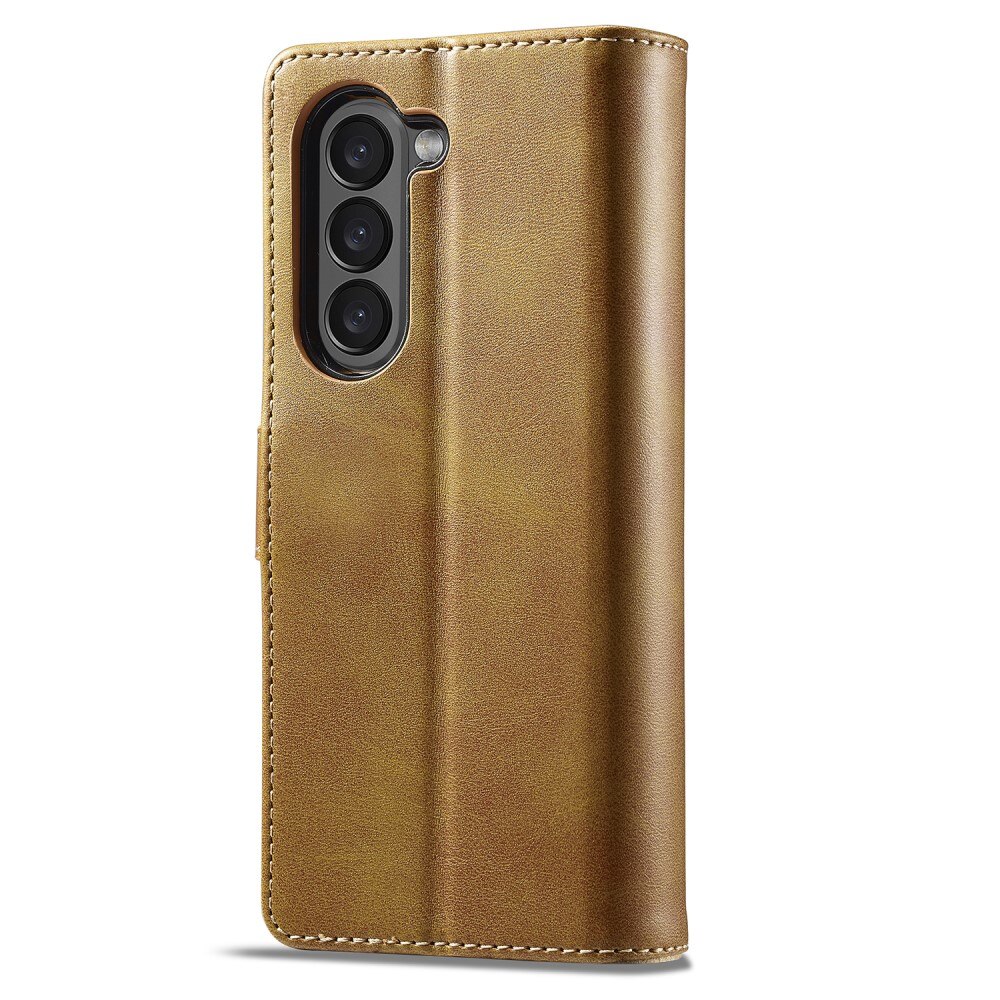 Samsung Galaxy Z Fold 5 Wallet Case Cognac