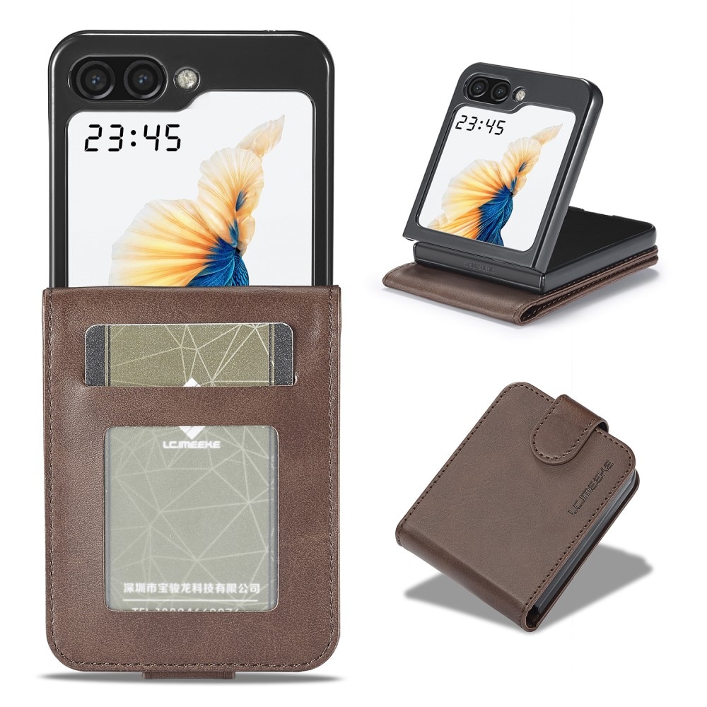 Samsung Galaxy Z Flip 5 Wallet Case Brown