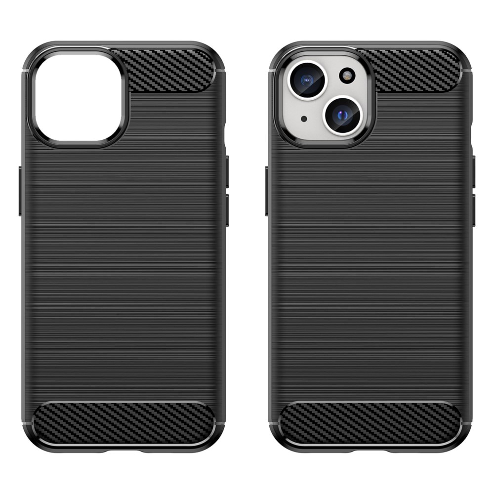 iPhone 15 Plus Brushed TPU Case Black