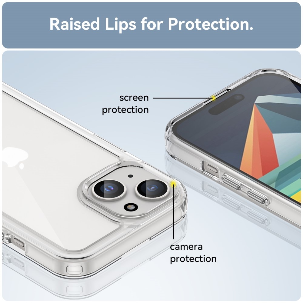 iPhone 15 Plus Crystal Hybrid Case Transparent