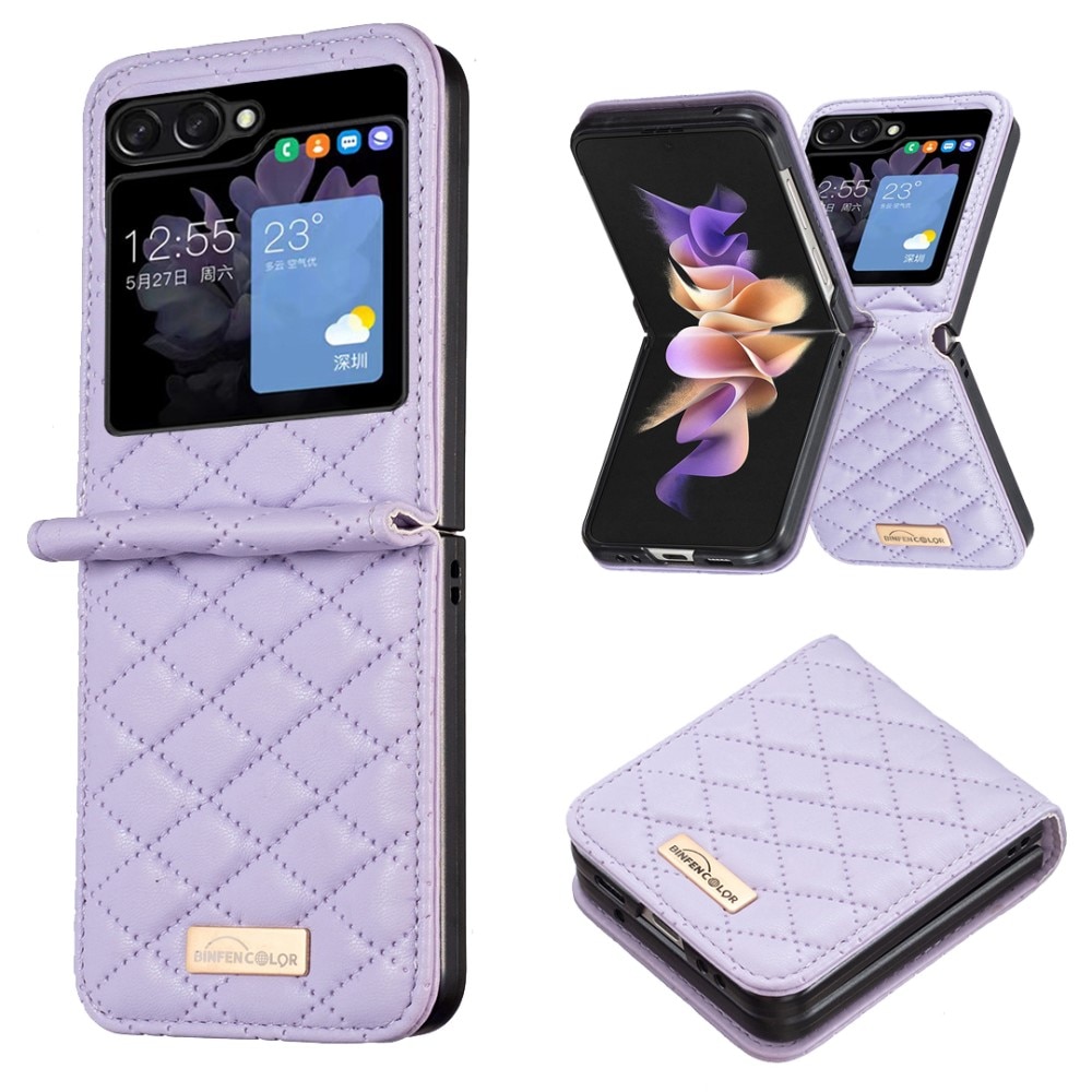 Samsung Galaxy Z Flip 6 Quilted Cover Purple