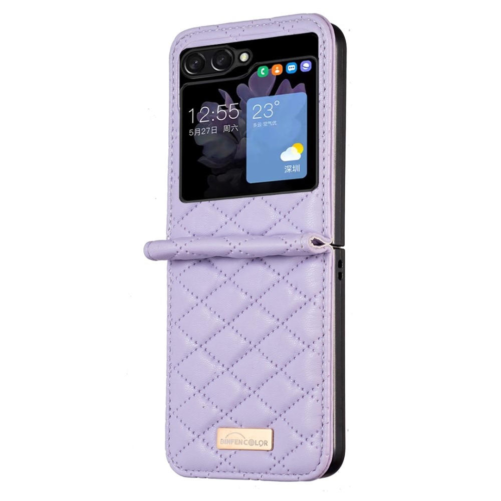 Samsung Galaxy Z Flip 5 Quilted Cover Purple