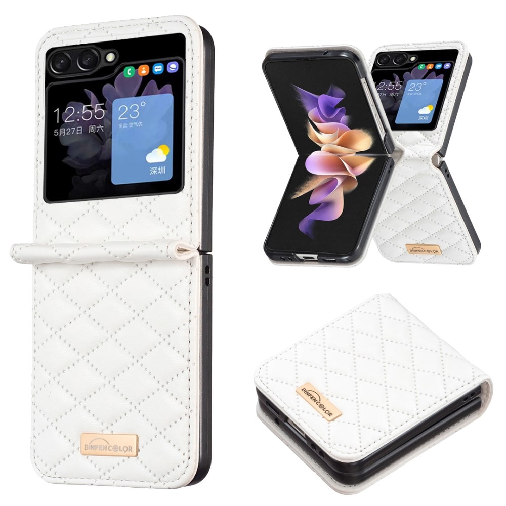 Samsung Galaxy Z Flip 5 Quilted Cover White