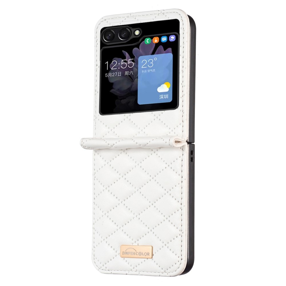 Samsung Galaxy Z Flip 5 Quilted Cover White