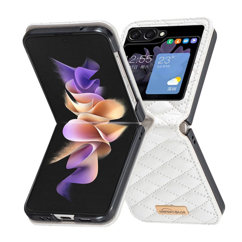 Samsung Galaxy Z Flip 5 Quilted Cover White