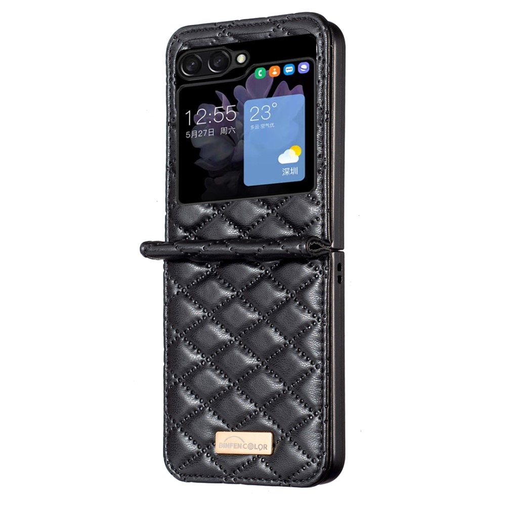 Samsung Galaxy Z Flip 5 Quilted Cover Black
