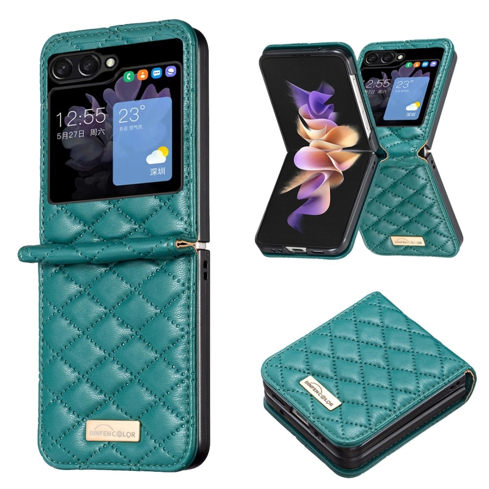 Samsung Galaxy Z Flip 6 Quilted Cover Green
